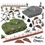 BMC Toys D-Day Tank Battle Boxed Plastic Army Men Playset Vignette