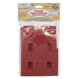 BMC Toys American Revolutionary War Barn-Red and Coal-Black Color Ruined Farm House Package