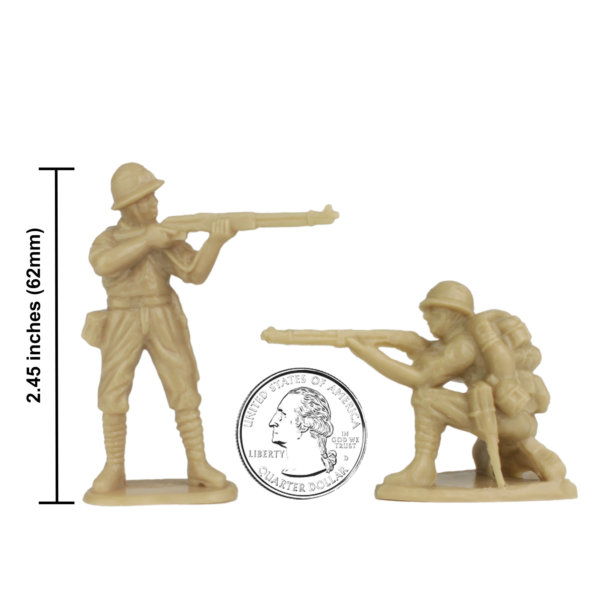 Figurines King & Country Iwo Jima IWJ014 – Soldats Japonais 1/32, Retirées, Sans Boîte