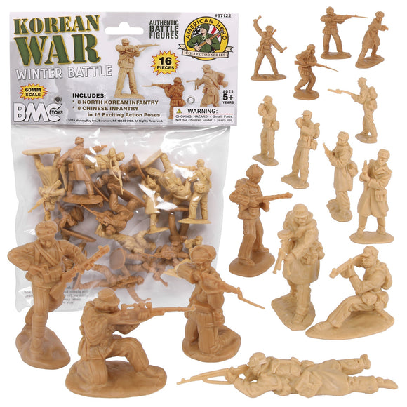 WAR CRAFTⅢ BATTLE CHEST(輸入版) BMC Korean War Winter Battle Tan North Korean Chinese Soldier