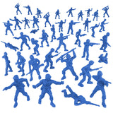 BMC Toys Lido Plastic Army Men Blue Color Classic Soldier Figures Vignette
