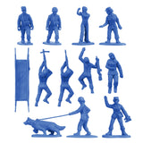 BMC Toys Plastic Army Women Blue B