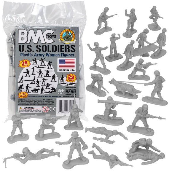 BMC Toys Plastic Army Women Gray Main