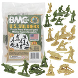 BMC Toys Plastic Army Women Medical Team and Specialists OD Green and Tan Color Main Image