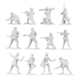 BMC Toys Plastic Army Women White Color Combat Figures Back Close Up