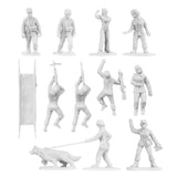 BMC Toys Plastic Army Women White Color Medical & Specialists Figures Close Up
