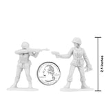 BMC Toys Plastic Army Women White Color Scale