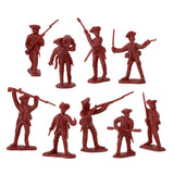 BMC Toys American Revolutionary War Battle of White Plains Deep-Red British Artillery Crew Close Up View
