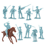 BMC Toys American Revolutionary War Battle of White Plains Powder-Blue Colonial Artillery Crew Close Up View