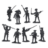 BMC Toys American Revolutionary War Battle of White Plains Coal-Black Hessian Artillery Crew Close Up View