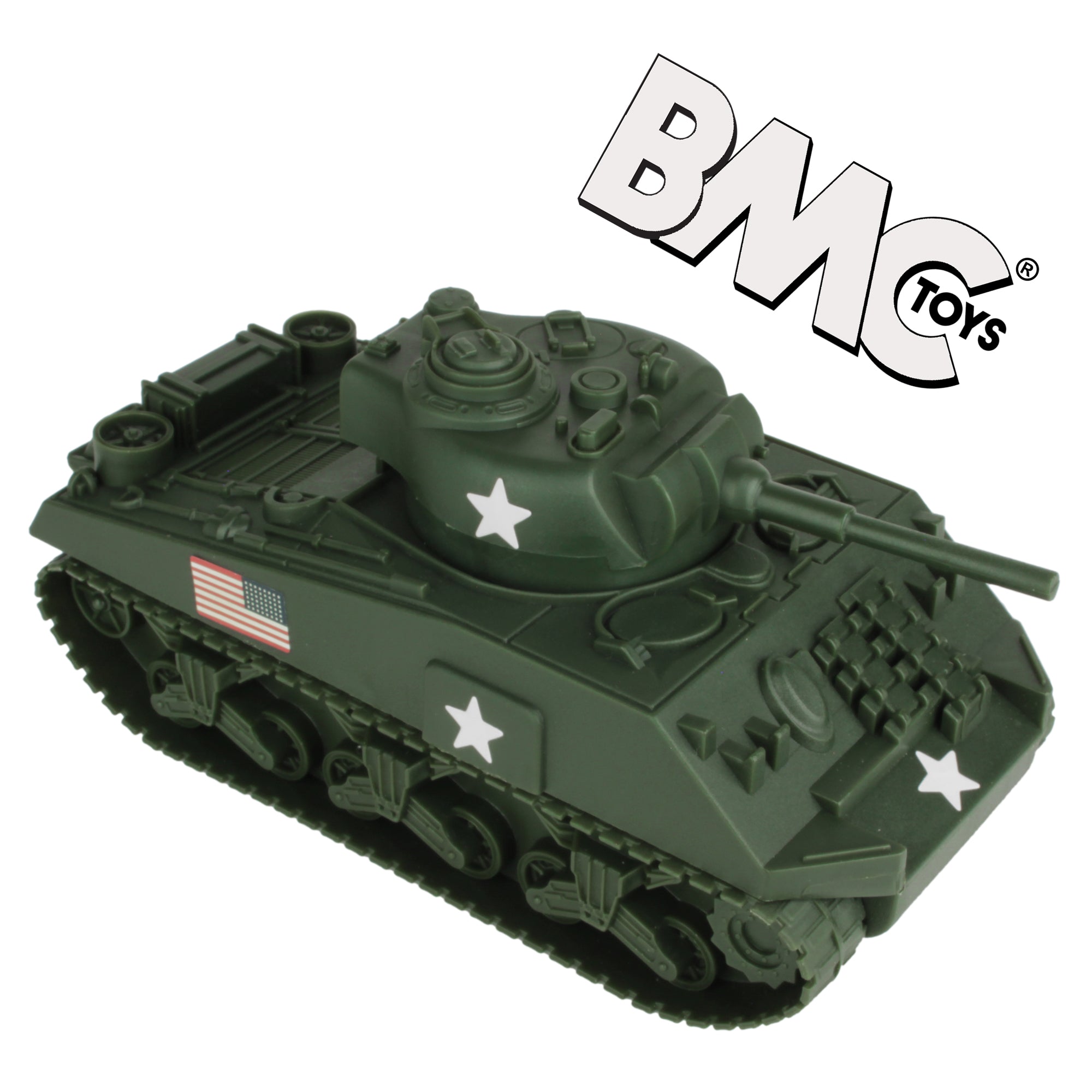 BMC Sherman Tank Plastic Toy Green WW2 132 Scale Military – VictoryBuy