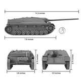 BMC Toys WW2 Jaghtpanzer Tank Gray Scale