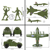 Tim Mee Toy AC-130 Hercules Airplane OD Green 29 Piece Set Scale