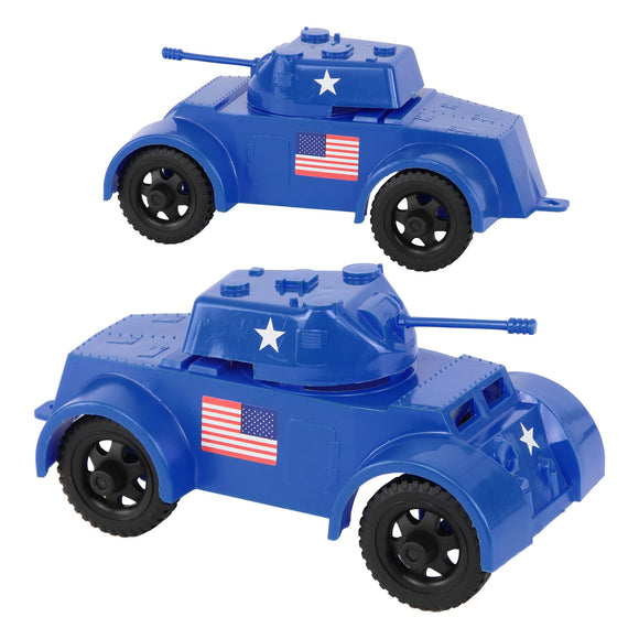 Tim Mee Toy Staghound Armored Cars Blue Vignette