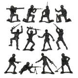 Tim Mee Toy Plastic Army Men Cold War Soldier Figures Black Close Up