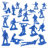 Tim Mee Toy WW2 Plastic Army Men DK Novelties Blue Vignette