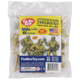 Tim Mee Toy WW2 Plastic Army Men DK Novelties Tan Package