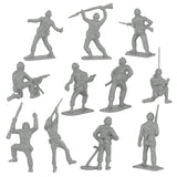 Tim Mee Toy WW2 Plastic Army Men DK Novelties Gray Back Close Up