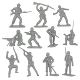 Tim Mee Toy WW2 Plastic Army Men DK Novelties Gray Close Up