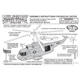 Tim Mee Toy Army Rescue Helicopter Gray Label Art Assembly Instructions