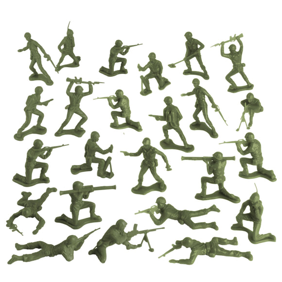 Tim Mee Toy Army OD Green 24 Piece Vignette 