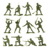 Tim Mee Toy Army OD Green Soldier Figures Close Up 