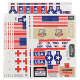 Tim Mee Toy Plastic Army Vehicle Sticker Sheet 10 Pack Main Image