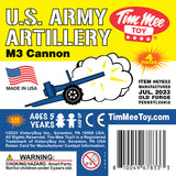 Tim Mee Toy M3 Artillery Anti-Tank Cannon Blue Insert Art