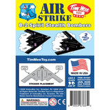 Tim Mee Toy Air Strike B-2 Spirit Stealth Bomber Black Color Jets Insert Art