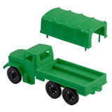 Tim Mee Toy 2.5 Ton Cargo Truck Medium Green Cover Removed View