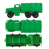 Tim Mee Toy 2.5 Ton Cargo Truck Medium Green Left Top Bottom Views