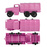 Tim Mee Toy 2.5 Ton Cargo Truck Pink Left Top Bottom Views