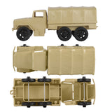 Tim Mee Toy 2.5 Ton Cargo Truck Tan Left Top Bottom