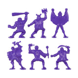 Tim Mee Toy Fantasy Figures Purple Close Up Back View