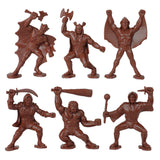 Tim Mee Toy Fantasy Figures Rust Brown Figures Close Up
