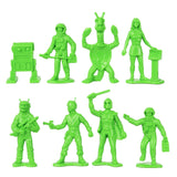 Tim Mee Toy Galaxy Laser Team Figures Lime Green Close Up
