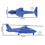 Tim Mee Toy Air Support Attack Helicopter Blue Color Scale