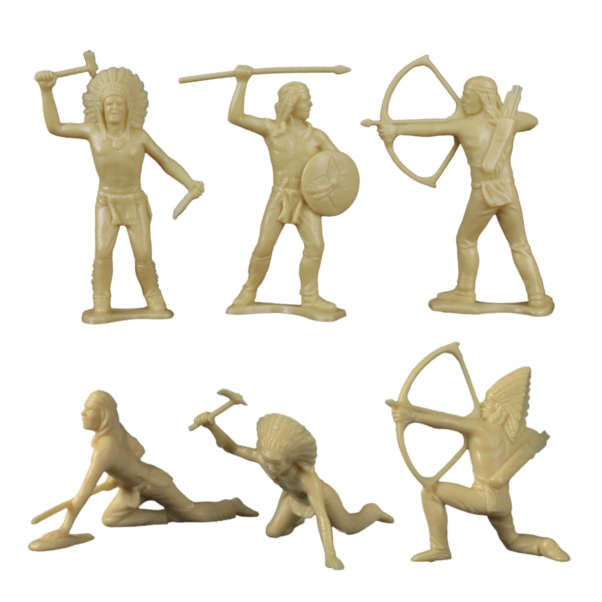 TimMee COWBOYS and INDIANS Plastic Figures 40pc Playset - Made in