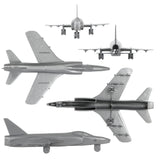 Tim Mee Toy Cold War Fighter Jet F-11 Tiger Silver-Gray Color Close Up Views