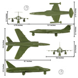 Tim Mee Toy Cold War Jet Airplanes OD-Green Color Scale