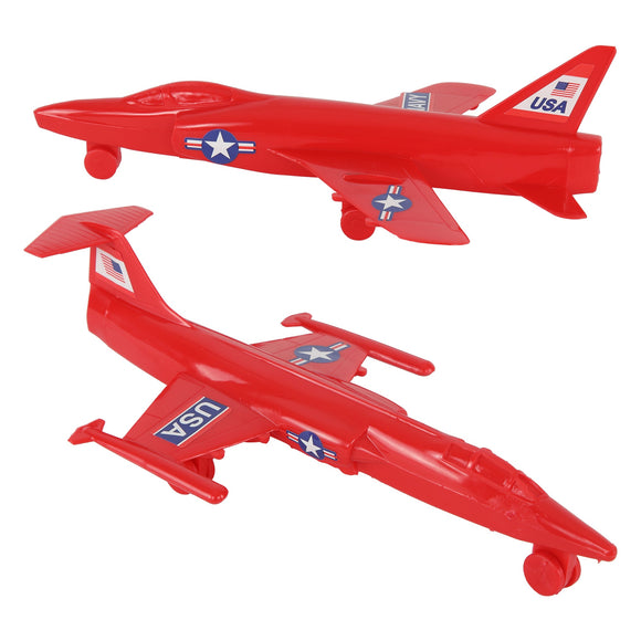 Tim Mee Toy Cold War Jet Airplanes Red Color Vignette