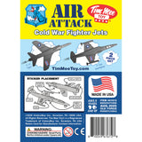 Tim Mee Toy Cold War Jet Airplanes Silver-Gray Color Insert Art