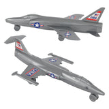 Tim Mee Toy Cold War Jet Airplanes Silver-Gray Color Vignette