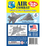 Tim Mee Toy Combat Jets Silver-Gray Color Insert Art