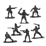 Tim Mee Toy Pirates of Treasure Island Black Color Figures Close Up Back View