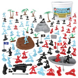 Tim Mee Toy Pirate Bucket 87 Piece Bucket Playset Main Image
