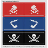 Tim Mee Toy Pirates of Treasure Island Flag Stickers