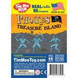 Tim Mee Toy Pirates of Treasure Island Powder Blue and Gray 28pc Playset Insert Art 