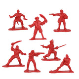 Tim Mee Toy Pirates of Treasure Island Red Color Figures Close Up View