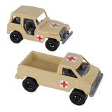 Tim Mee Toy Battle Transport Light Trucks Tan Color Medical Vignette